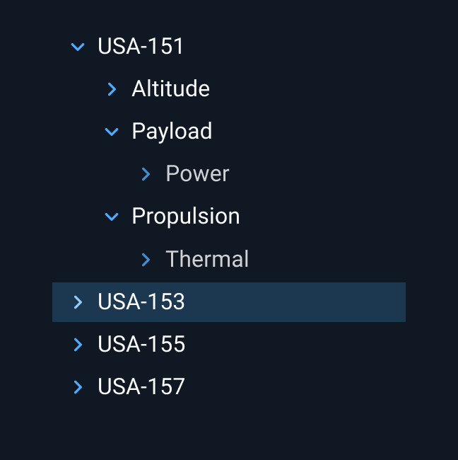 Astro Tree Component with no status symbols.